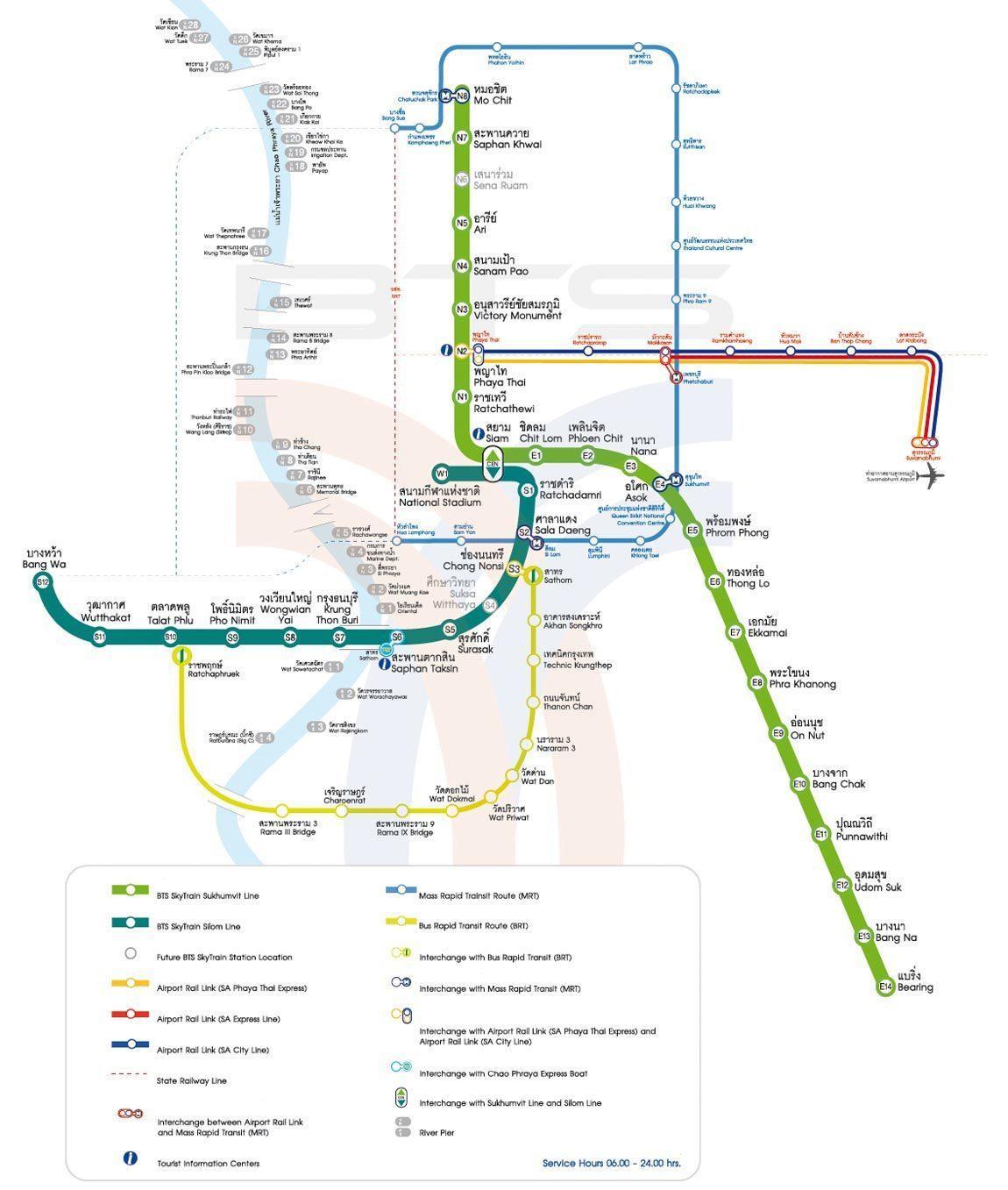 Bangkok BTS Map